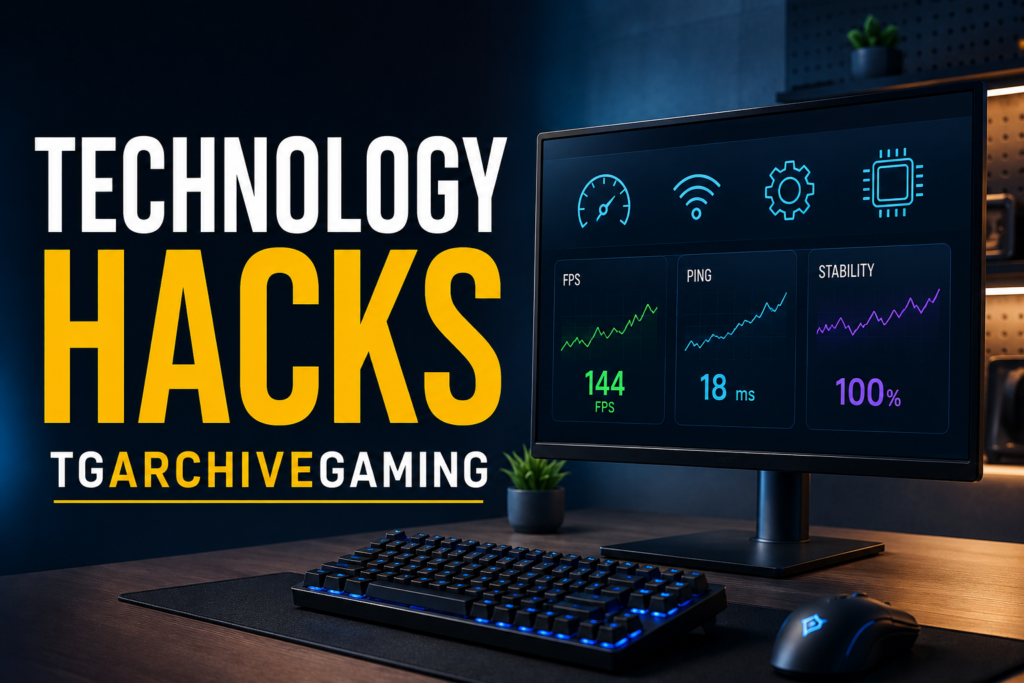 Technology Hacks TGArchiveGaming setup