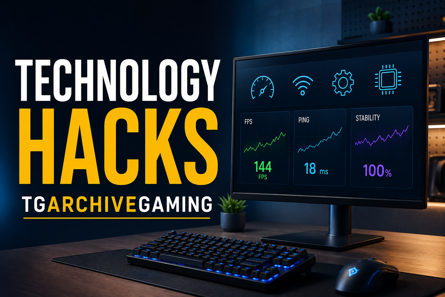 Technology Hacks TGArchiveGaming setup